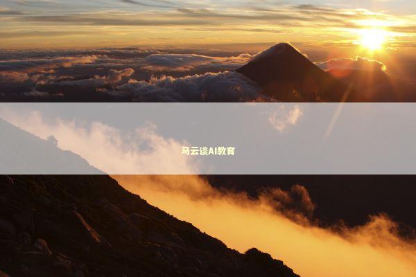 马云谈AI教育 新闻