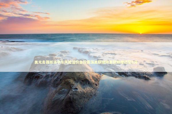 美元走强抵消中东风险溢价金价震荡美联储降息预期推迟至9月 新闻