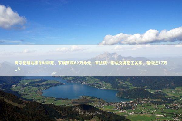 男子帮朋友抓羊时猝死，家属索赔62万余元一审法院：形成义务帮工关系，赔偿近17万_3 新闻