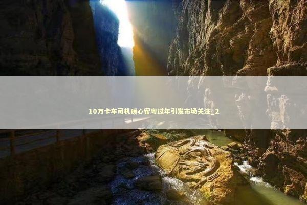 10万卡车司机暖心留粤过年引发市场关注_2 10万卡车司机暖心留粤过年引发市场关注_2 新闻