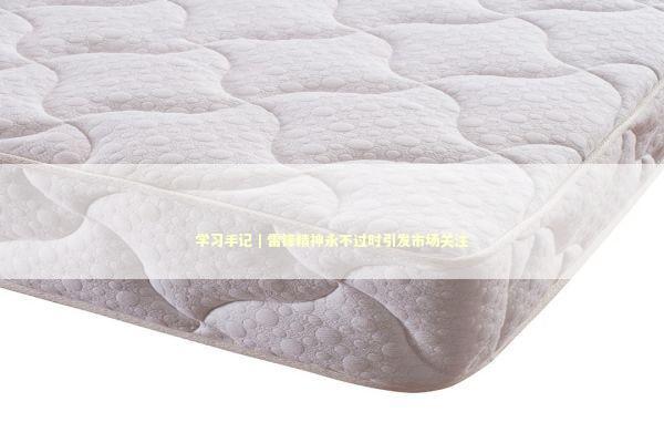 学习手记｜雷锋精神永不过时引发市场关注