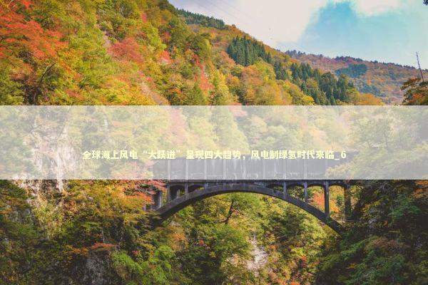 全球海上风电“大跃进”呈现四大趋势，风电制绿氢时代来临_6 新闻