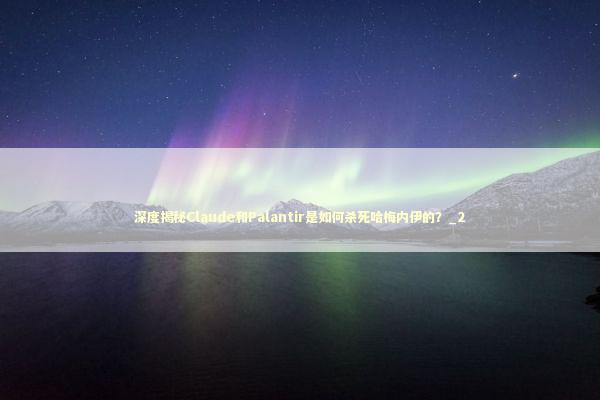 深度揭秘Claude和Palantir是如何杀死哈梅内伊的？_2